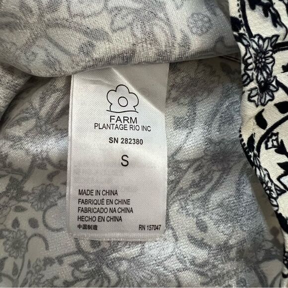 Farm Rio Gayatri Halter Mini Wrap Dress Size Small - Picture 7 of 8